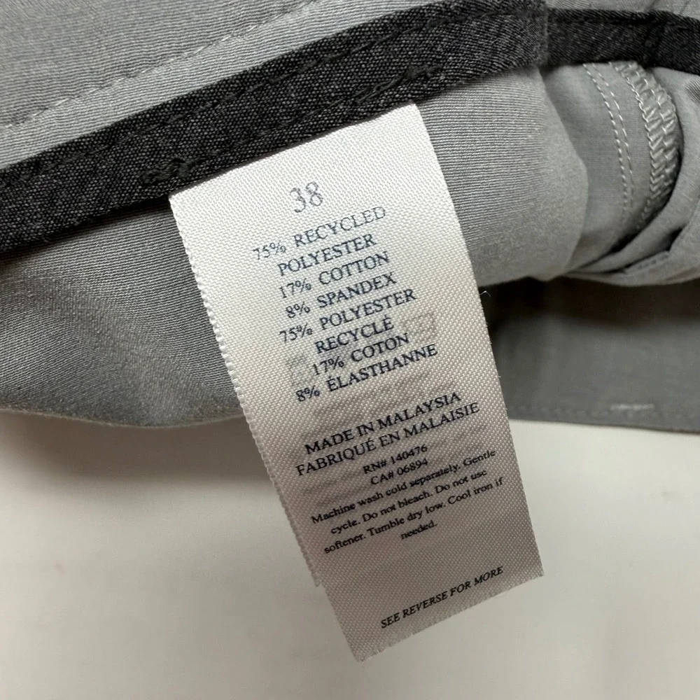 Faherty All Day Shorts Mens 38 Grey Hybrid Stretch Performance Quick Dry 9in